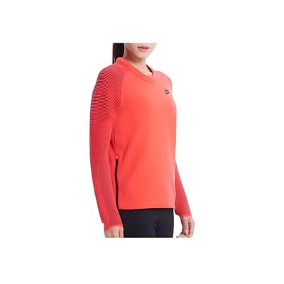 Nike Effen Kleur Klein Logo Print Ronde Hals Lange Mouwen Sweatshirt Dames sweatshirt Rood 809538-850 L red
