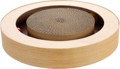Flamingo Krabspeelgoed "Crabi" – Bruin – 58 x 25 x 10 cm – Duurzaam Krabmeubel voor Katten