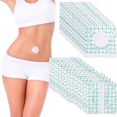 30 Stuks Castor Olie Patches voor de Navel, Zelfklevende PU Film, Organische Bedekking, Huidvriendelijk en Absorberend, Ideaal voor Ontspanning en Verzorging