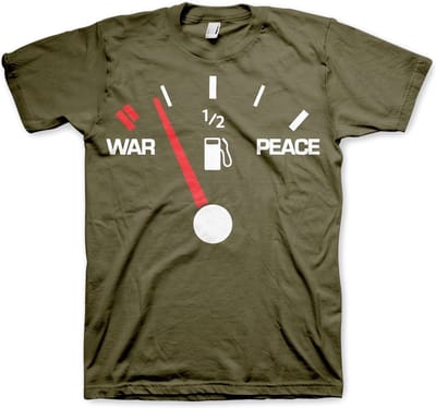 Hybris War & Peace Gauge T-shirt olijfgroen