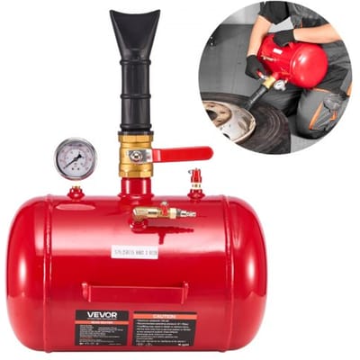 VEVOR Pneumatische Bandenreiniger 18,9 L Bandenreiniger, 0,6-0,8 MPa Werkdruk, Luchtpomp voor Pick-uptrucks, ATV's, Jeeps, Gazontractoren en Campers, Rood