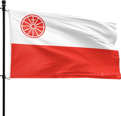 VlagDirect - Wageningen vlag - Gemeente Wageningen vlag - 90 x 150 cm.