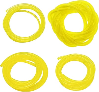Set van 4 Gele Brandstofslangen voor Kettingzaag - 1.5 m Brandstoflijn, Vervangingsslangen, Accessoires voor 2-Takt Motoren