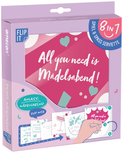 12 FLIP feestservetten - meisjesavond 33 cm