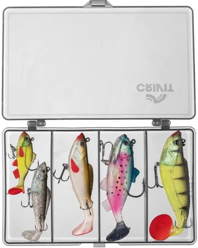 Crivit Lokaas Shad - Lookaas set - Rubbervisje - 5-pack