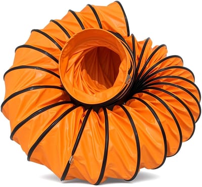 Dailygoods- Afvoerslang 300 mm - Flexibele PVC Slang - Ventilatieslang - Warmeluchtslang - Slijtvast - Vlamvertragend - 5 m lang