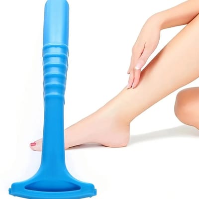 WiseGoods Premium Eelt Verwijderaar Voor Voeten – Dode Huid Schaaf – Pedicure Tool – Handmatige Voetverzorging – Draagbaar - Blauw