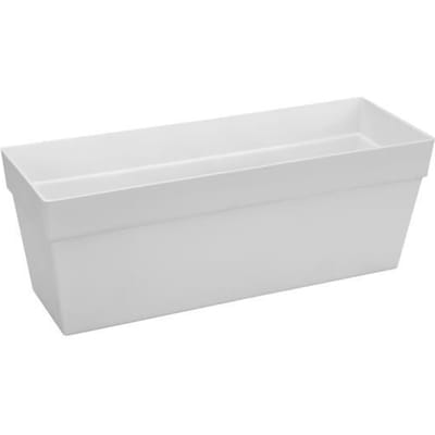 Elho Loft Urban Balkonbak 50 - Plantenbak voor Balkon Buiten - Ø 49.3 x H 18.0 cm - Wit