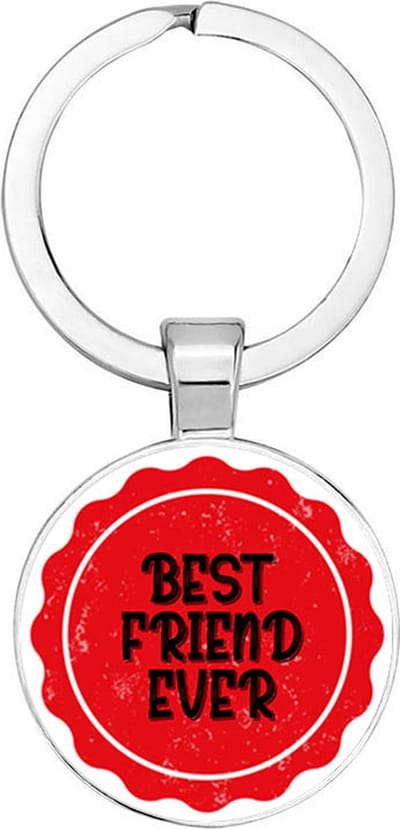Akyol - Best friend ever Sleutelhanger - liefde - vriend/vriendin - beste ooit - cadeautje voor vriend/vriendin - verjaardagscadeau - cadeau - kado - gift - geschenk - 2,5 x 2,5 CM