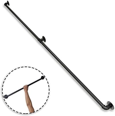 Trapleuning - Trap Reling - Veilige Toegang - Dubbellaagse Bescherming - 30-300CM - Zwart