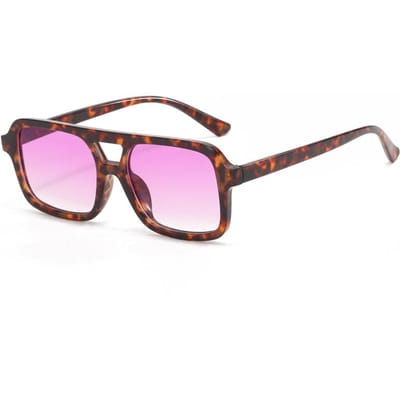 Nouveaux Lunettes de Soleil Double Faisceau Vintage Tendance Lunettes de Soleil Personnalisées Petit Cadre Y2K Protection UV Lunettes d'Extérieur Femme