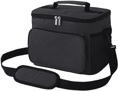 Dailygoods- Lunchtas Geïsoleerd - Waterdichte Koeltas - Verstelbare Schouderriem - Grote Capaciteit - Oxford-Stof - 25,5 x 17 x 20,5 cm