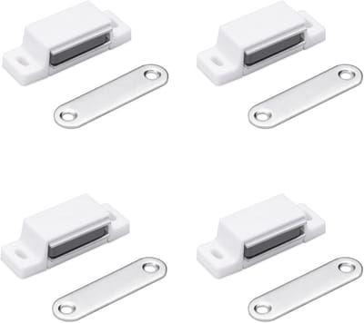 Famanu - Zelfklevende magneetsluiting 14 kg – Magnetische afsluiting voor deuren, kast of lade – Magneetstrips voor meubels – Magneetsnappers