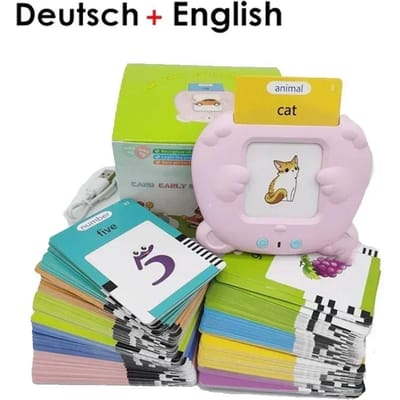 Jouets d'apprentissage par cartes flash pour l'éducation préscolaire Cartes flash parlantes pour enfants Apprentissage de l'anglais en maternelle Allemand Espagnol Français