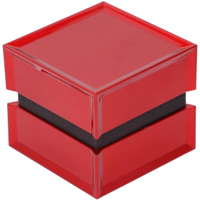 Boîte Rouge pour Bague de Fiançailles LED Carrée Douce Imperméable Multifonctionnelle Rouge Boîtier Lumineux pour Bague de Mariage pour brown