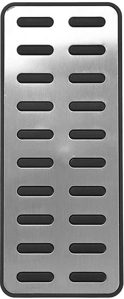 Dailygoody - Voetsteun Pad - Sportief Design - Aluminium - Universeel - Verbeterde Grip en Comfort - Zwart en Zilver