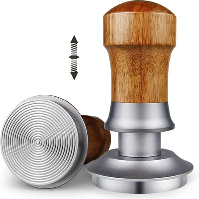 Espresso Tamper - Koffie Aandrukker - Perfecte Espresso - Gekalibreerde Druk - 51 mm - Zilver