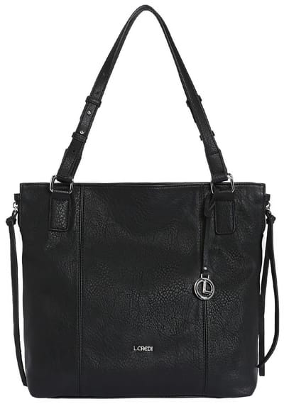 L.CREDI Schoudertas Jana Shopper Black Zwart