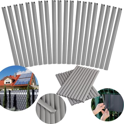 Bevestigings Clips voor Vlechtband montagemiddelen voor afscherming 19 cm, 20 stuks