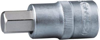 KS Tools - Losse dopsleutel - 6-kant - Kort model - Mat Satijn Chroom