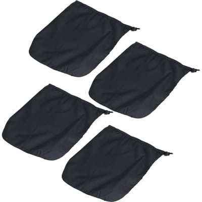 4PCS Housse de Protection de Rétroviseur de Voiture 190T Polyester Taffetas Robinet Protection Contre le Gel Housse Noir noir