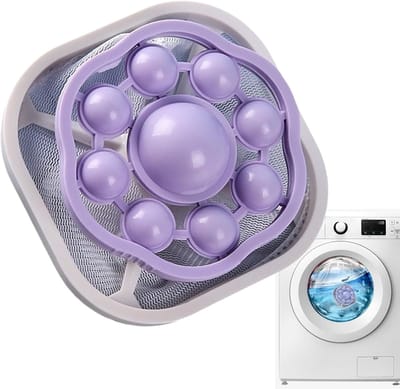 Wasmachine Haarvanger - Pluisfilter Net - Kleding Reinigen - Drijvend Puin Verzamelen - 17 x 9.5 cm