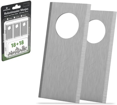To the South® Universele Robotmaaier Mesjes geschikt voor Honda Miimo HRM 300, 500, 1000, 1500, 1500 Live, 2500, 2500 Live & 4000 Live - Staal - 18 Stuks