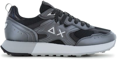 SUN68 Jaki 2.0 Zilveren Mesh - Heren Sneakers Schoenen Zwart Z36119-11 ORIGINEEL EU 40