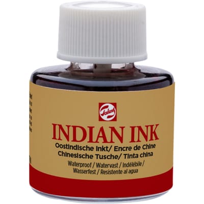 Oost-Indische inkt Talens zwart 11ml
