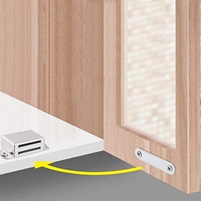 Famanu - Kabinet Magneten Magnetische Deurvangst Roestvrij Staal Deur Magneet voor Keuken Badkamer Kast Garderobe Kast Sluitingen Kast Deur Lade Klink 20lbs (10Pack)