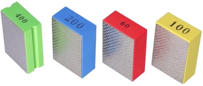 Diamantpolijstpads - Schuurblokken - Handpolijsten Steen - Hoge Slijtvastheid - 4 Stuks - Multicolor
