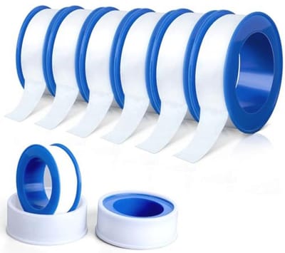 6 Rollen Teflon Tape - 10 m x 13 mm PTFE Afdichtingstape voor Zwembad, Keuken en Industrie