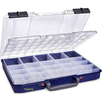 raaco CarryLite 55 5x10-25/2 DLU Assortimentskoffer (b x h x d) 413 x 58 x 330 mm Aantal vakken: 25 Inhoud 1 stuk(s)