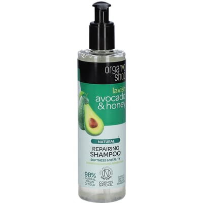 Organic Shop - Natural Repairing Shampoo Natural Regenerating Hair Shampoo Avocado & Honey 280Ml