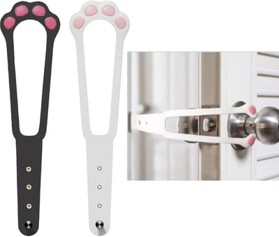 Dailygoods- Deurstopper Verstelbaar - Deurbuffer - Deurvastzetter - Deurstopper voor Huisdieren - Deurstopper Zwart - Veilige Deurbescherming - Deurhouder