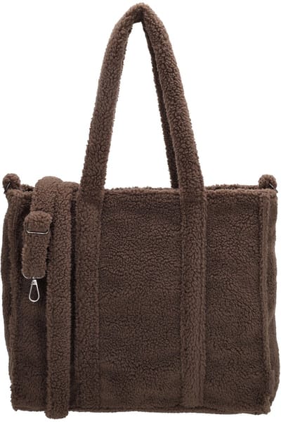 Beagles Lugo Schoudertas Dames - Handtas met verstelbare en afneembare schouderband - Tas van Nylon en Polyester met ritssluiting - Donkerbruin