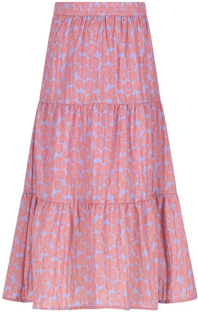 NONO - Nael AOP Shells Maxi Skirt - Galaxy Lilac - Maat 104
