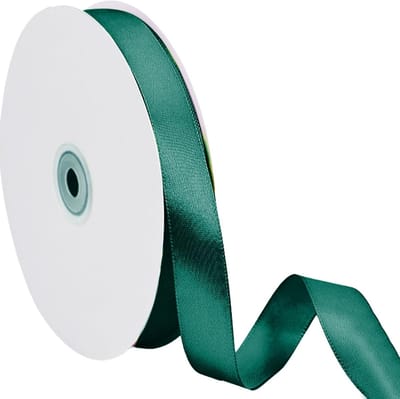 Donkergroen Fluwelen Lint voor Kerstdecoratie, 2cm x 90 yard, Zacht en Stevig Lint voor Cadeaus, Ambachten en DIY Projecten