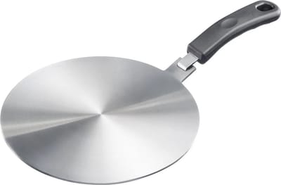 Westmark Inductie Adapterplaat – adapterplaat voor inductiekookplaten om conventionele pannen geschikt te maken voor inductie, plaat met handvat – roestvrij staal, Ø 24cm