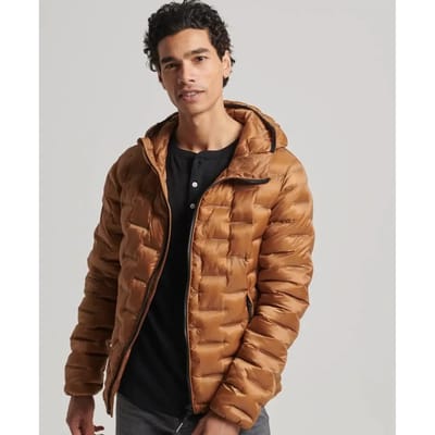 Superdry - Gewatteerde korte pufferjas - Heren - Gewatteerde jassen