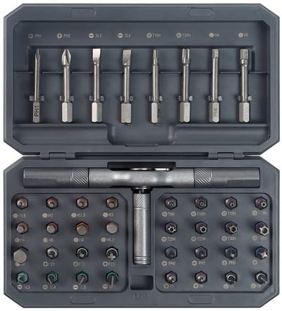 Schroevendraaierset - Gereedschapset - 42-in-1 magnetische schroevendraaier - Ratelschroevendraaierset - Inclusief diverse bits en opbergdoos - Geschikt voor het repareren van computers, brillen, fietsen, horloges, deurbellen, meubels, enz.