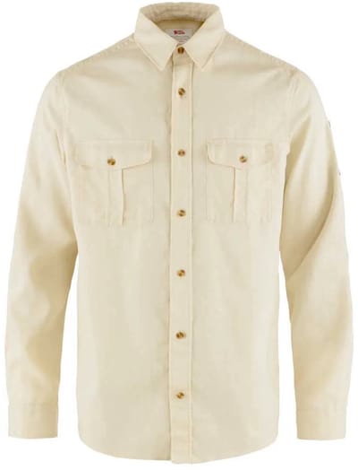 Fjällräven Övik Travel Overhemd Met Lange Mouwen Beige XL Man