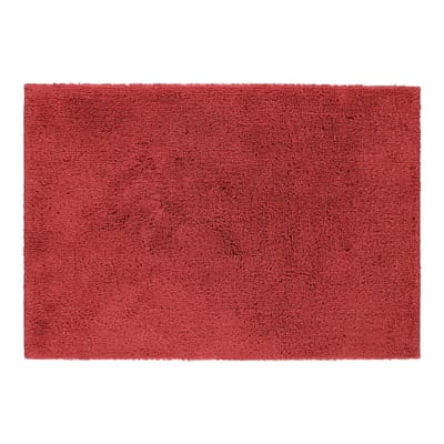 Casilin Badmat Antislip 60x90cm Havana - Waterabsorberende Badkamermat - Wasbaar en Sneldrogend - Voor Douche en Bad - 100% Katoen - Rechthoek - Rood, Bordeaux
