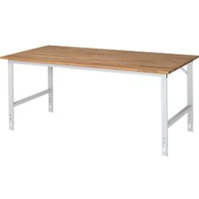 RAU werktafel, beuken blad, B 2000 x D 1000 x H 760-1080 mm