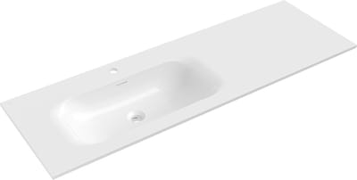 Mexen Vela ingebouwde wastafel links 141 x 46,5 cm, wit glans - 25231400L