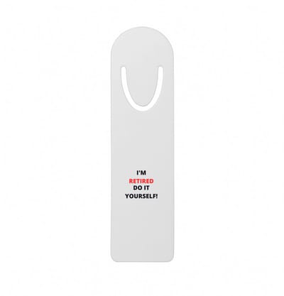 Hacebo® - im retired do it yourself metalen boekenlegger - Collega - cadeau collega - cadeau - pension - bedankt cadeau collega Bladwijzer boekenleggers - 12.7 cm x 3.2cm