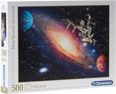 Ruimtestation Puzzel - Legpuzzel Sterrenbeeld - Ontspannen Puzzelen - 500 Stukjes - 49 x 36 cm - Meerkleurig