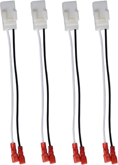 4 Pack Speaker Bedrading Harnas Vervanging voor Auto's - Gemakkelijke Installatie voor Achter Deur Speakers