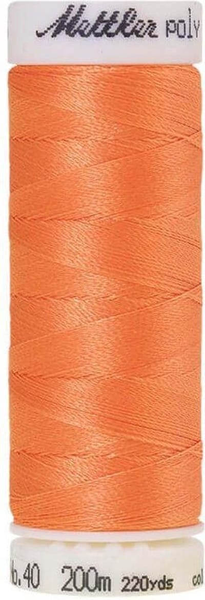 AMANN POLYSHEEN NAAI-BORDUURGAREN, COL-1352 ORANJE, 200M, PER STUK.