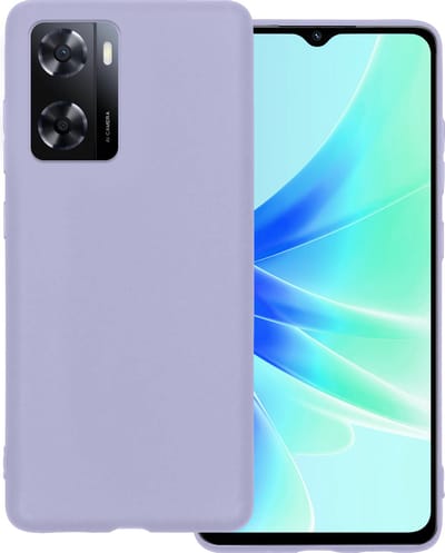 Hoesje Geschikt voor OPPO A57 - Sterk & Shockproof - Hoes Cover - Siliconen Case - Lila